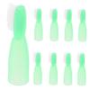 GLEAVI 10pcs Soft Finger Protective Prison Toothbrush Set Short Handle Portable Wear-Resistant Oral Cleaning Brush for Self- Prevention Light Green view 1