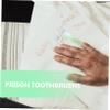 GLEAVI 10pcs Soft Finger Protective Prison Toothbrush Set Short Handle Portable Wear-Resistant Oral Cleaning Brush for Self- Prevention Light Green view 3