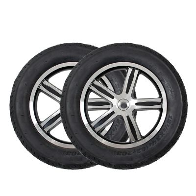 1 Pair 12x2 Wheelchair Tires, Pneumatic/Solid Polyurethane Electric Wheelchair Rear Wheels Assembly with 5/8" (17mm) Bearing and Aluminum Rim (Size : 12x2A)