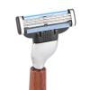 Safety Manual Razor Kit with Holder, Badger Shaving Brush Mug Shave Bowl Foam, Mens Beard Stainless Steel Wooden Handle Shaving Kit Gift for Men Husband Father Brother view 4