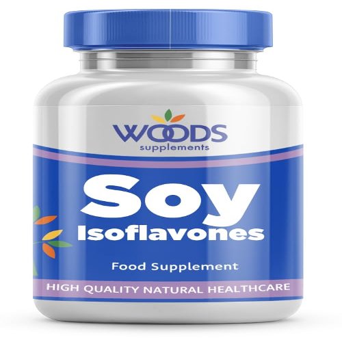 Soy Isoflavones (360 Tablets) from Woods Supplements | Vitamin B6 which contributes to The Regulation of hormonal Activity | 100mg Isoflavones | Suitable for Vegetarians & Vegans