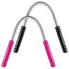2 Pieces Facial Hair Remover Spring Eyebrow Face Epilator Threading Tool Remove Hair from Upper Lip, Chin, Cheeks and Neck for Women Girls or Men (Black, Rose Red) view 1
