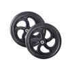 1 Pair 12x2 Wheelchair Rear Wheels Assembly, PU Solid Manual Wheelchairs Replacement Wheel with 1/2" (12mm) Bearing (Size : 12x2C) view 1