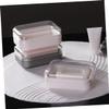 JOINPAYA 2pcs Soap Box Soap Storage Case Lid for Bathroom for Home Hotel Made of Material view 2