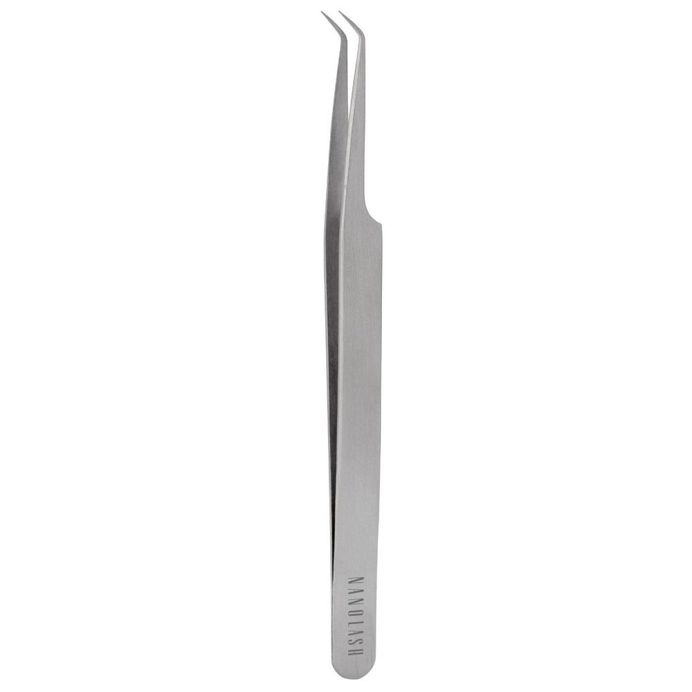 Nanolash Eyelash Tweezers L Shape - professional eyelash extension tweezers, false eyelash tweezers