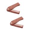 Angoily 2pcs Wooden Mustache Comb Portable Pocket Comb for Beard Supply Household Beard for Mens Hair Care and Styling view 1