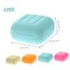 Angoily 8pcs Soap Box Travel Sealed Portable Holder Household Soap Dish Case Container for Camping Gym Small Rosy view 4