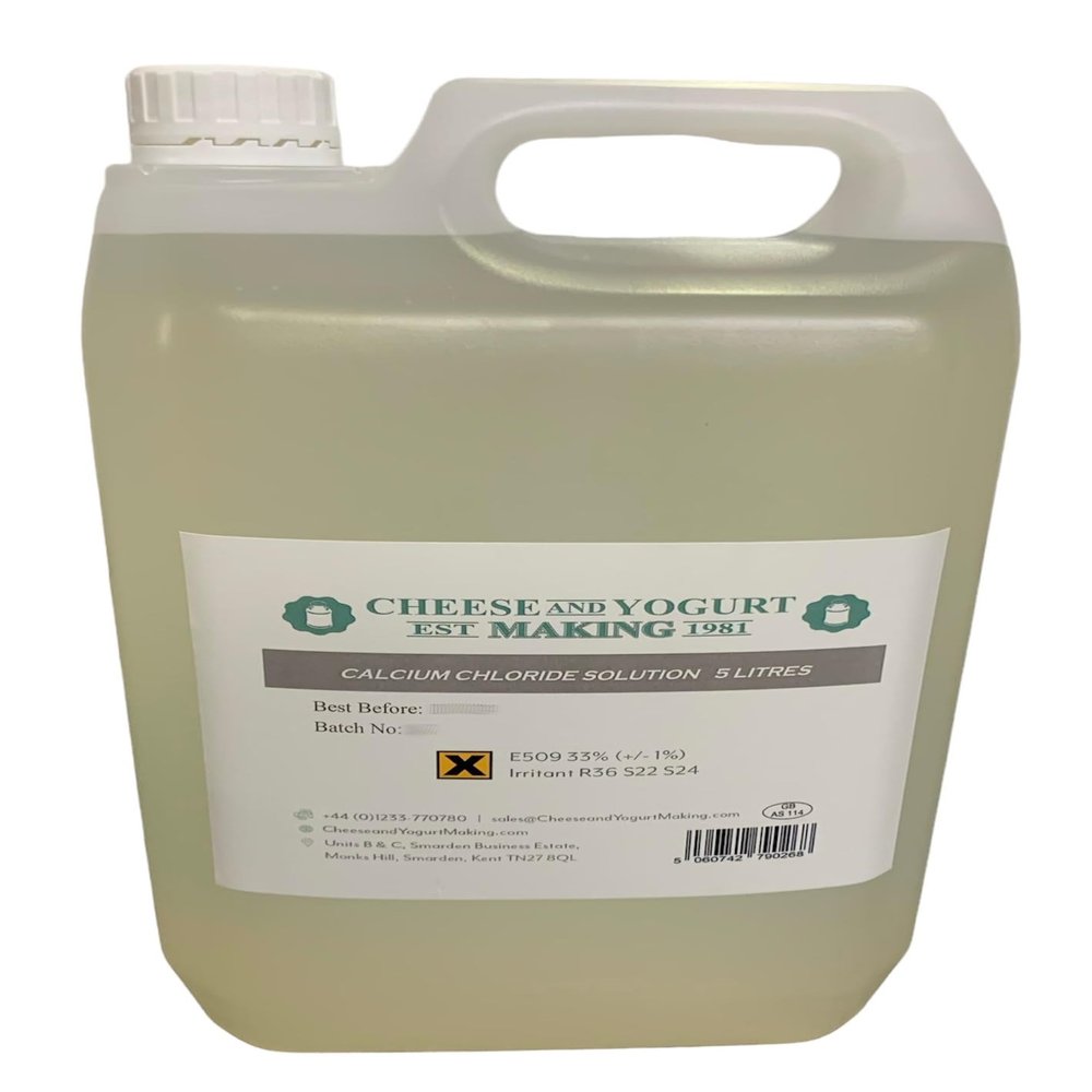 Calcium Chloride Solution for use in cheesemaking - 5L Container
