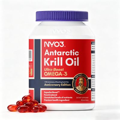 Krill Oil Omega 3 Supplement 1000mg 90 Softgels EPA & DHA, Pure Antarctic Krill Oil with Astaxanthin and 56% Phospholipids Laboratory Tested