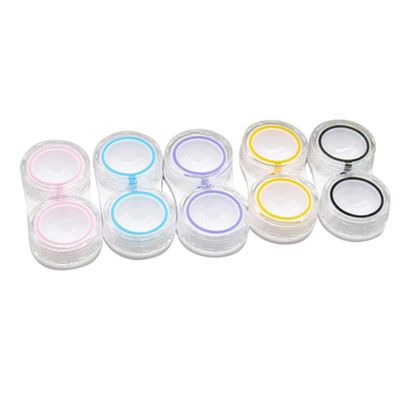 CAXUSD 15pcs Portable Lens Case Storage Set Hard Case for Glasses Lens Holder Clip for Travel Outdoor