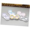 CAXUSD 15pcs Portable Lens Case Storage Set Hard Case for Glasses Lens Holder Clip for Travel Outdoor view 2
