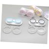 CAXUSD 15pcs Portable Lens Case Storage Set Hard Case for Glasses Lens Holder Clip for Travel Outdoor view 4