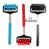 1x Random Telescopic Back Massager, 20cm Wear Resistant Stainless Steel Pole Massage Stick, Adjustable Rubber Handle Flexible Back Roller, Body Massager Gifts view 2
