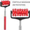 1x Random Telescopic Back Massager, 20cm Wear Resistant Stainless Steel Pole Massage Stick, Adjustable Rubber Handle Flexible Back Roller, Body Massager Gifts view 4