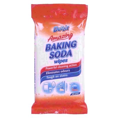 40pk Baking Soda Wipes - Multi-Task Cleaning Wipes - Cleaning Wipes - Quick, Efficient, and Versatile Cleaning at Your Fingertips