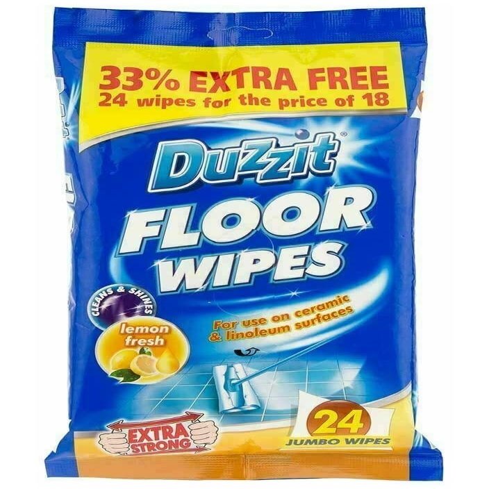 24pk Floor Wipes - Multi Task Wipes, Cleaning Wipes - Quick And Efficient Cleaning At Your Fingertips.