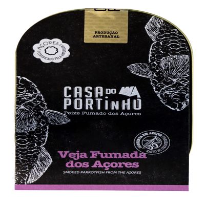 FreshCart Basics Casa do Portinho - Gourmet Canned Azorean Cold Smoked Parrotfish fillet (Sparisoma cretense) in Olive Oil - 219gr (Pack of 3 cans)