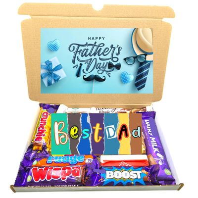 BEST DAD Chocolate Hamper | Gift for Daddy | Birthday Gift for Best Dad | Fathers Day Gift for Best Dad (Happy Fathers Day)