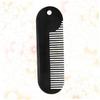 DOITOOL Zinc Alloy Beard Comb Portable Hair Styling Tool Black Sturdy Grooming Accessory for Men Salon Use Pocket-sized Beard Supply view 4