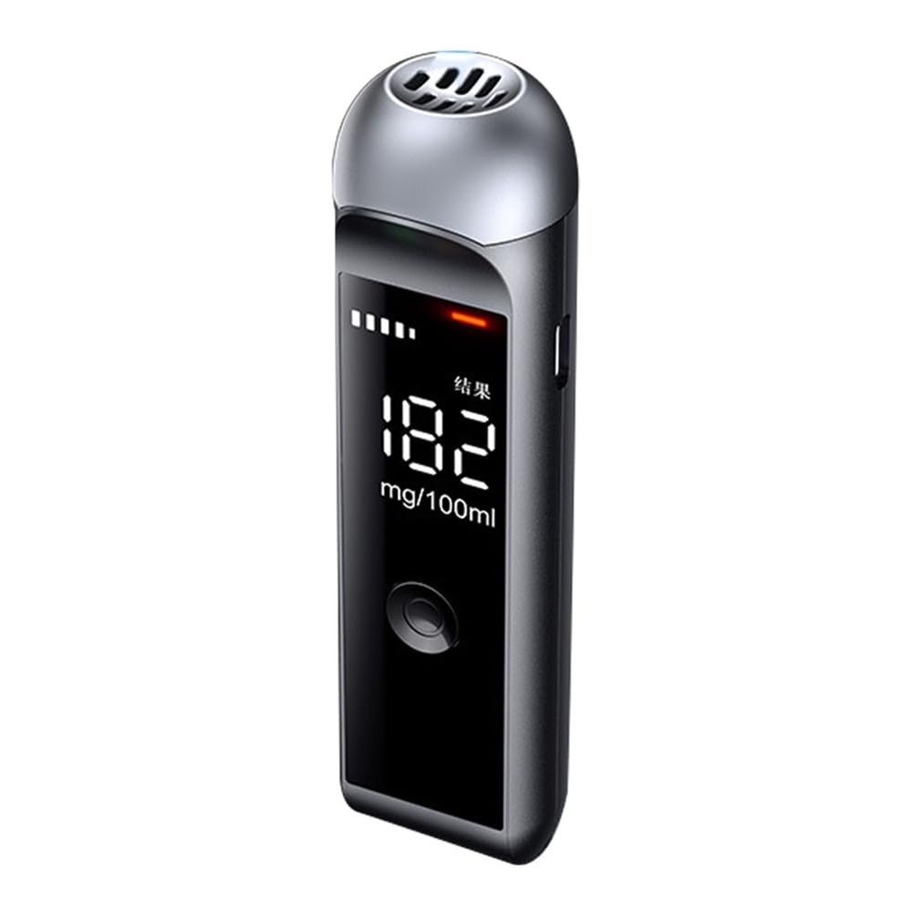 Ctwezoikmt Automatic Alcohol Tester, Professional Breath Alcohol Tester, Rechargeable Alcohol Tester, Alcohol Testing Tool Durable Easy to Use