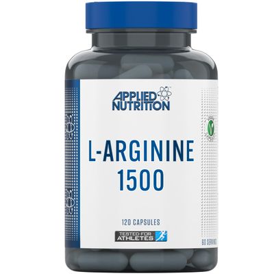 Applied Nutrition L-Arginine Capsules - 1500mg High Strength L Arginine Per Serving, Nitric Oxide Booster for Workout & Performance (60 Servings)