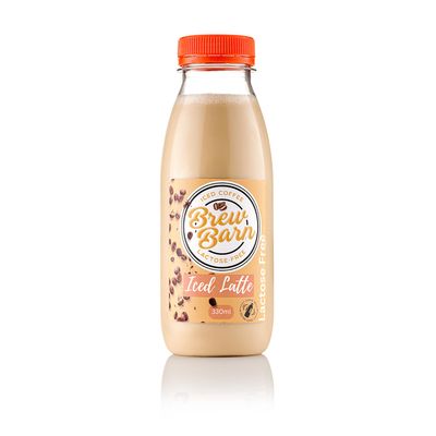 Lactose Free Iced Coffee by Brew Barn 10 x 330ml Bottles (Pack of 10) Ready-to-drink Iced Latte
