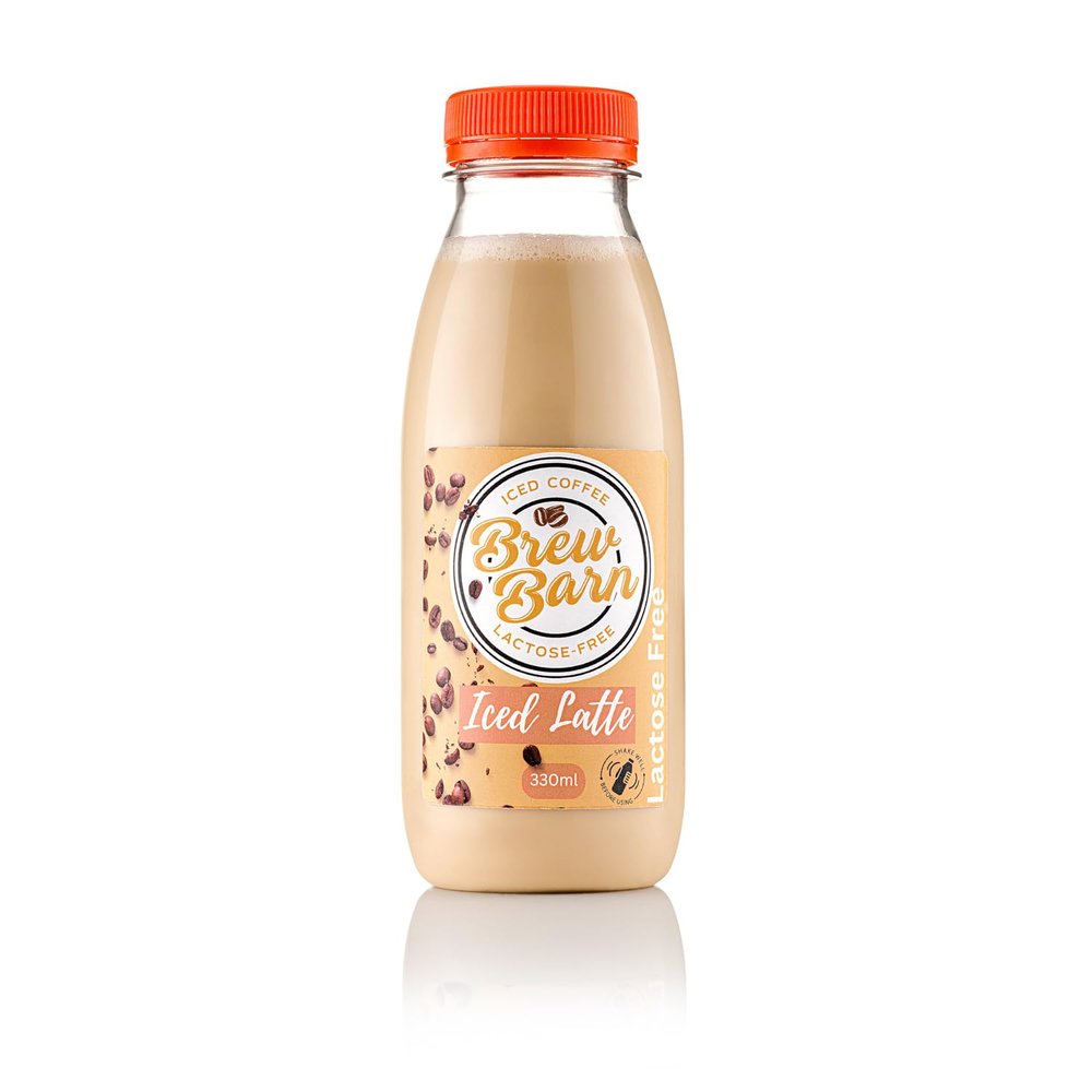 Lactose Free Iced Coffee by Brew Barn 10 x 330ml Bottles (Pack of 10) Ready-to-drink Iced Latte