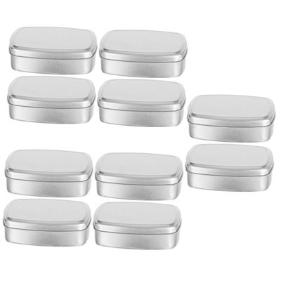 Zerodeko 10pcs Aluminum Box for Household Use as Soap Case Storage for Bathroom Storage Organisation