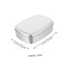 Zerodeko 10pcs Aluminum Box for Household Use as Soap Case Storage for Bathroom Storage Organisation view 3