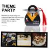TEHAUX 50pcs Graduation Sweets Boxes Party Boxes Graduation Party Candy Holders for Decor American Sweets Small for Delicate Candy Case view 4