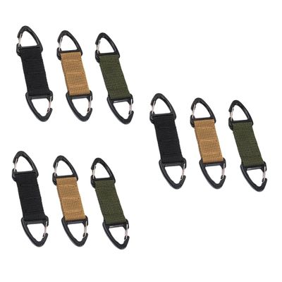 JECOMPRIS 9pcs Mask Hook Slip Nylon Mask Ear Hook Strap Also Works as Backpack Buckle and Travel