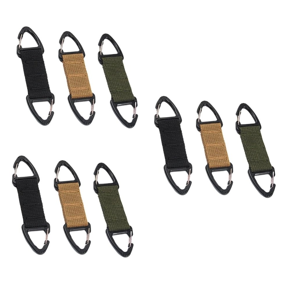 JECOMPRIS 9pcs Mask Hook Slip Nylon Mask Ear Hook Strap Also Works as Backpack Buckle and Travel