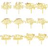 Qertesl 12PCS Mother's Day Cake Topper,Acrylic cupcake Decoration,Happy Mother's Day Cake Decoration,Best Mom Ever,Mother's Day Party Decoration supplies (Acrylic 12) view 1