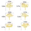 Qertesl 12PCS Mother's Day Cake Topper,Acrylic cupcake Decoration,Happy Mother's Day Cake Decoration,Best Mom Ever,Mother's Day Party Decoration supplies (Acrylic 12) view 3