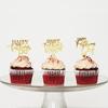 Bekaterea 12PCS Happy Father's Day Cake Toppers,Acrylic Cupcake ToppersDad Birthday Themed DecorationFather's Party Decoration supplies (acrylic12) view 4