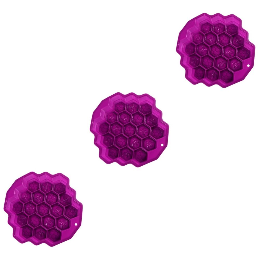 Zerodeko 3pcs Honeycomb Shape Silicone Mold Baking Tool Cake Making Mould Silicone Mold for Baking Creative Cakes