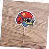 CHILDWEET 25pcs Skateboarding Themed Cake Toppers Birthday Cake Decorations for Party Dessert Toppers in Material view 3