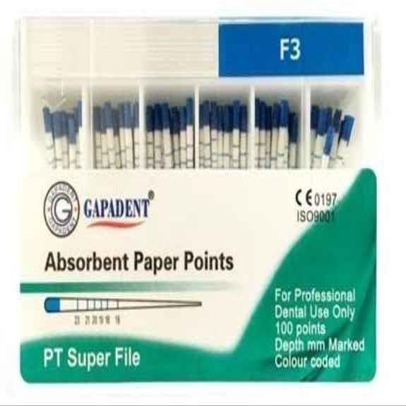 Great Pro Taper Absorbent Paper Points-F3 (100 Points)