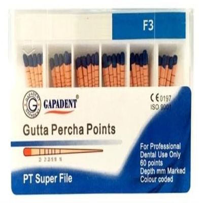 Great Pro Taper Gutta Percha Points-F3 (60 Points)