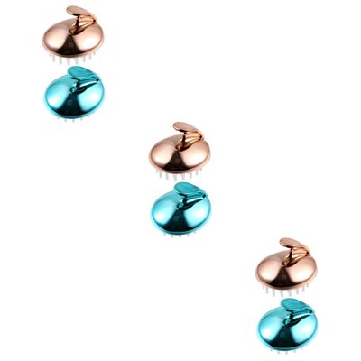 GLEAVI 6pcs Hair Scalp Massager for Shower Bathing and Shampoo Brush Comfortable and Material