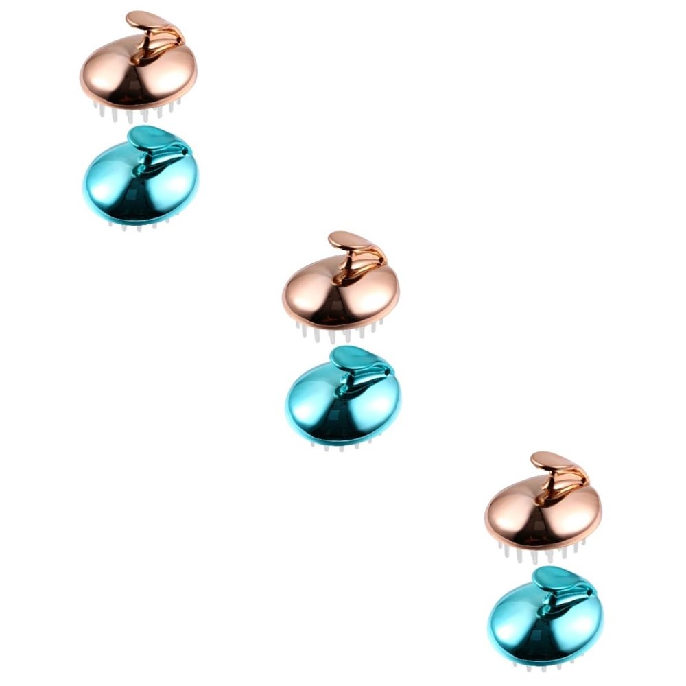 GLEAVI 6pcs Hair Scalp Massager for Shower Bathing and Shampoo Brush Comfortable and Material