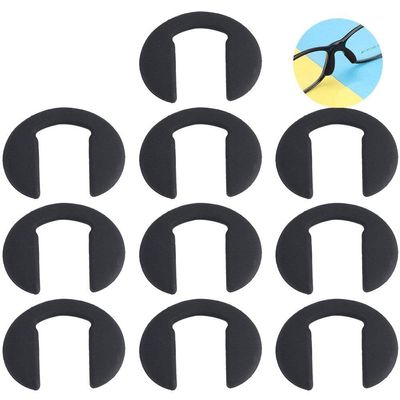 10 Pcs Eyeglass Nose Pads U Shape Anti-slip Nose Pad Silicone Stick on Pad Eyeglass Sunglasses Eye Glasses Accessories