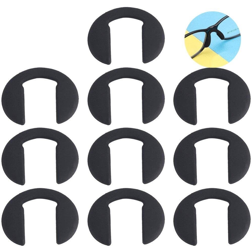 10 Pcs Eyeglass Nose Pads U Shape Anti-slip Nose Pad Silicone Stick on Pad Eyeglass Sunglasses Eye Glasses Accessories