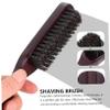 FRCOLOR Wooden Beard Brush and Mustache Brush for Men, Single Red Facial Cleansing, Professional Male Shaving and Grooming Tool for Beard Care and Styling view 4