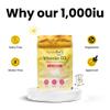SunVit-D3 Vitamin D 1000IU - Cholecalciferol Vitamin D Tablets 1000IU Support the Maintenance of Bone, Teeth, Muscle & Immune System | UK Made, GMP Approved, Dairy & Gluten free D3 Vitamins 90 Tablets view 2