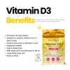 SunVit-D3 Vitamin D 1000IU - Cholecalciferol Vitamin D Tablets 1000IU Support the Maintenance of Bone, Teeth, Muscle & Immune System | UK Made, GMP Approved, Dairy & Gluten free D3 Vitamins 90 Tablets view 3