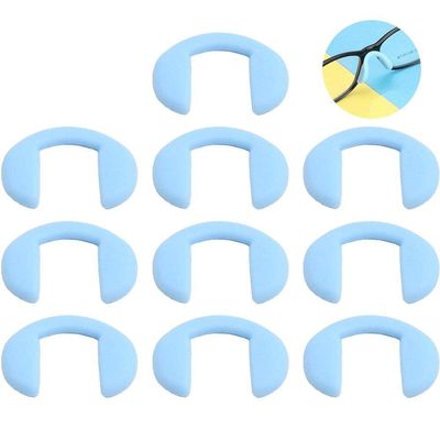 10 Pcs Eyeglass Nose Pads U Shape Anti-slip Nose Pad Silicone Stick on Pad Eyeglass Sunglasses Eye Glasses Accessories
