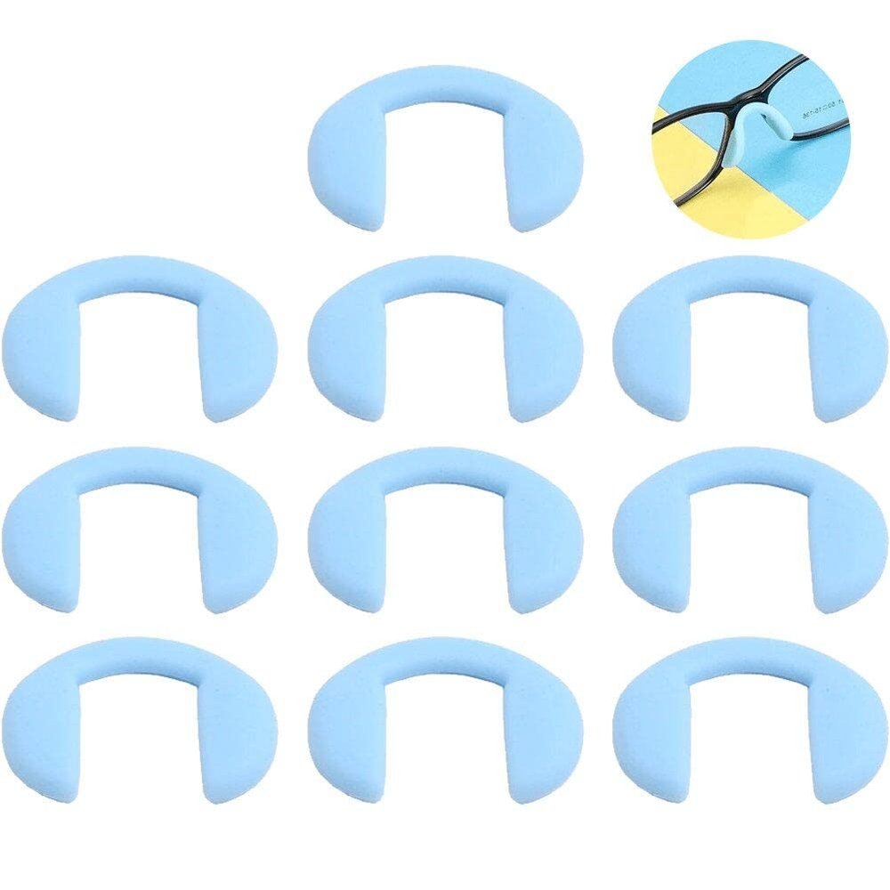 10 Pcs Eyeglass Nose Pads U Shape Anti-slip Nose Pad Silicone Stick on Pad Eyeglass Sunglasses Eye Glasses Accessories