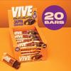Vive Jammy Jaffa Orange Fruity Nutta Bars  Vegan Fruit & Nut Snack with Real Jam Filling  80% Fruit & Nut, Belgian Chocolate Coated, High Fibre, Gluten-Free  Pack of 20 Healthy Snack Bars view 3