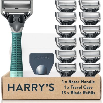 Harry's Original Value Pack, Includes Weighted Handle and 13 Razor Blade Refills